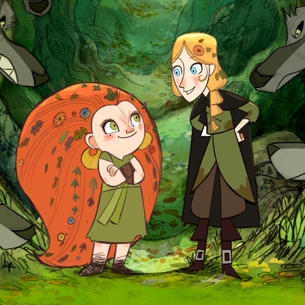 A scene from Wolfwalkers, a Good Housekeeping pick for best animated movies a scene from wolfwalkers, a good housekeeping pick for best animated movies